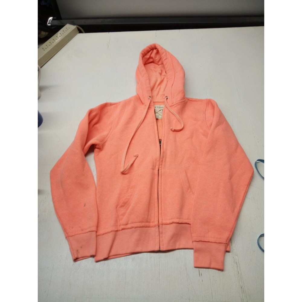 Vineyard Sweatshirt Womens Medium Hot Pink Cape Cod Zip Up Hoodie Vintage Sz S